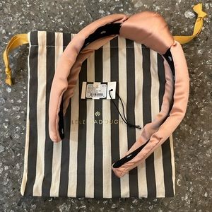 Lele Sadoughi Pink Silk Knotted Headband - New with tags